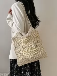 Túi Xách tay Nữ - Màu be - Xem 2