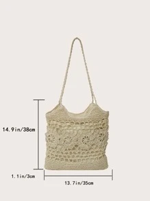 Túi Xách tay Nữ - Màu be - Xem 3