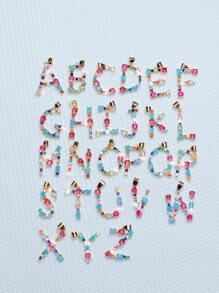 1入組字母設計DIY吊墜 - 彩色 - 查看 3