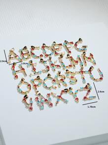 1入組字母設計DIY吊墜 - 彩色 - 查看 4