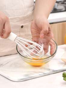 4入組矽膠打蛋器和鉗子以及油刷和抹刀廚房用極簡主義烘焙工具套裝 - 白色 - 查看 8