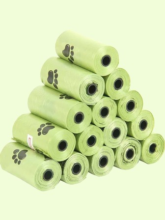 1個可攜式寵物排泄便袋,適用於戶外活動