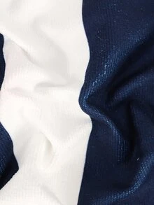 1入組兒童錨圖案沐浴超細纖維吸水兒童連帽浴巾適用於海灘 - 寶藍色 - 查看 3