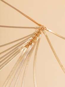 極簡身體鏈 - 金黃色 - 查看 5