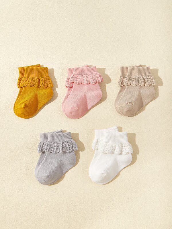 Neonato 5 paia Calzini colore misto