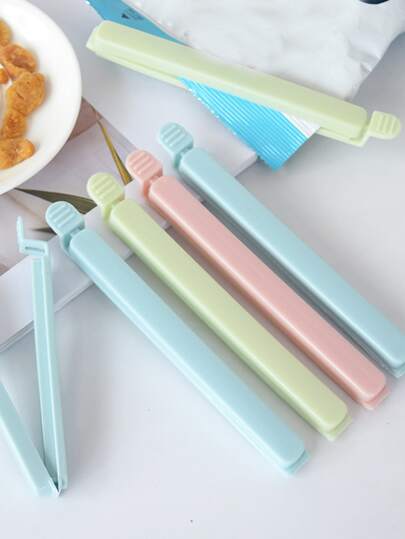 ختم الوجبات الخفيفة لتخزين الطعام مطبخ جديد لون عشوائي محمول و مشابك أكياس الختم و مشبك السدادة و اكسسوارت المطبخ البلاستيكية 5 قطع