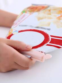 5pcs Random Color Portable New Kitchen Storage Food Snack Seal, Sealing Bag Clips, Sealer Clamp, Plastic Tool Kitchen Accessory - Multicolor - View 2