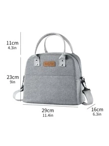 Portable Lunch Bag - Grey - View 2