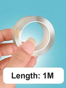 1入組透明亞克力極簡透明雙面膠帶 - 無色 - 查看 6