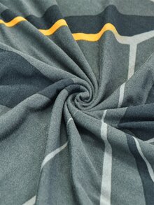 1入組套幾何圖案餐椅套現代滌綸彈力餐廳椅套 - 彩色 - 查看 6