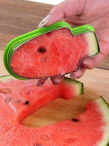 1pc ABS Watermelon Mold, Popsicle Design Fruit Mold For Kitchen