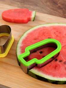 1pc ABS Watermelon Mold, Popsicle Design Fruit Mold For Kitchen