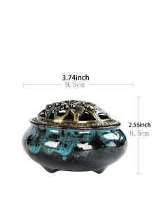 1 Lư Hương Sứ Sáng Tạo Rỗng Ra Hương Giá Đỡ - Nhiều màu - Xem 2