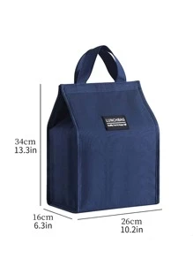 Bolsa de almuerzo portátil - Azul Marino - Ver 2