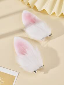 2pcs Feather Decor Alligator Hair Clip - Multicolor - View 3