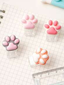 4 piezas pinzas para documentos con diseño de pata - Multicolor - Ver 1