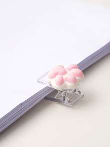 4 piezas pinzas para documentos con diseño de pata - Multicolor - Ver 3