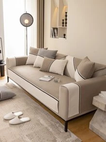 1 peça Cobertor de sofá poliéster sofá moderno padrão listrado anti derrapante para