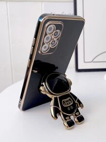 宇航员图案手机壳，国际版，非国内版 - 黑色 - 查看 4