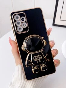 宇航员图案手机壳，国际版，非国内版 - 黑色 - 查看 6