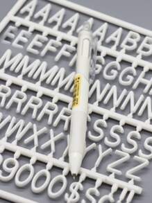 1pc Minimalist Gel Pen - White - View 4