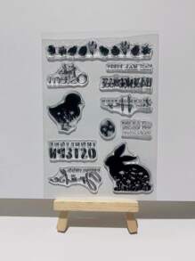 1pc Animal Design Silicone Stamp - Clear - View 2