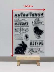 1pc Animal Design Silicone Stamp - Clear - View 3