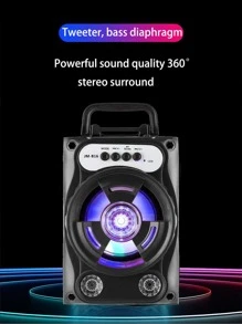 1入組書桌無綫音箱 - 黑色 - 查看 5