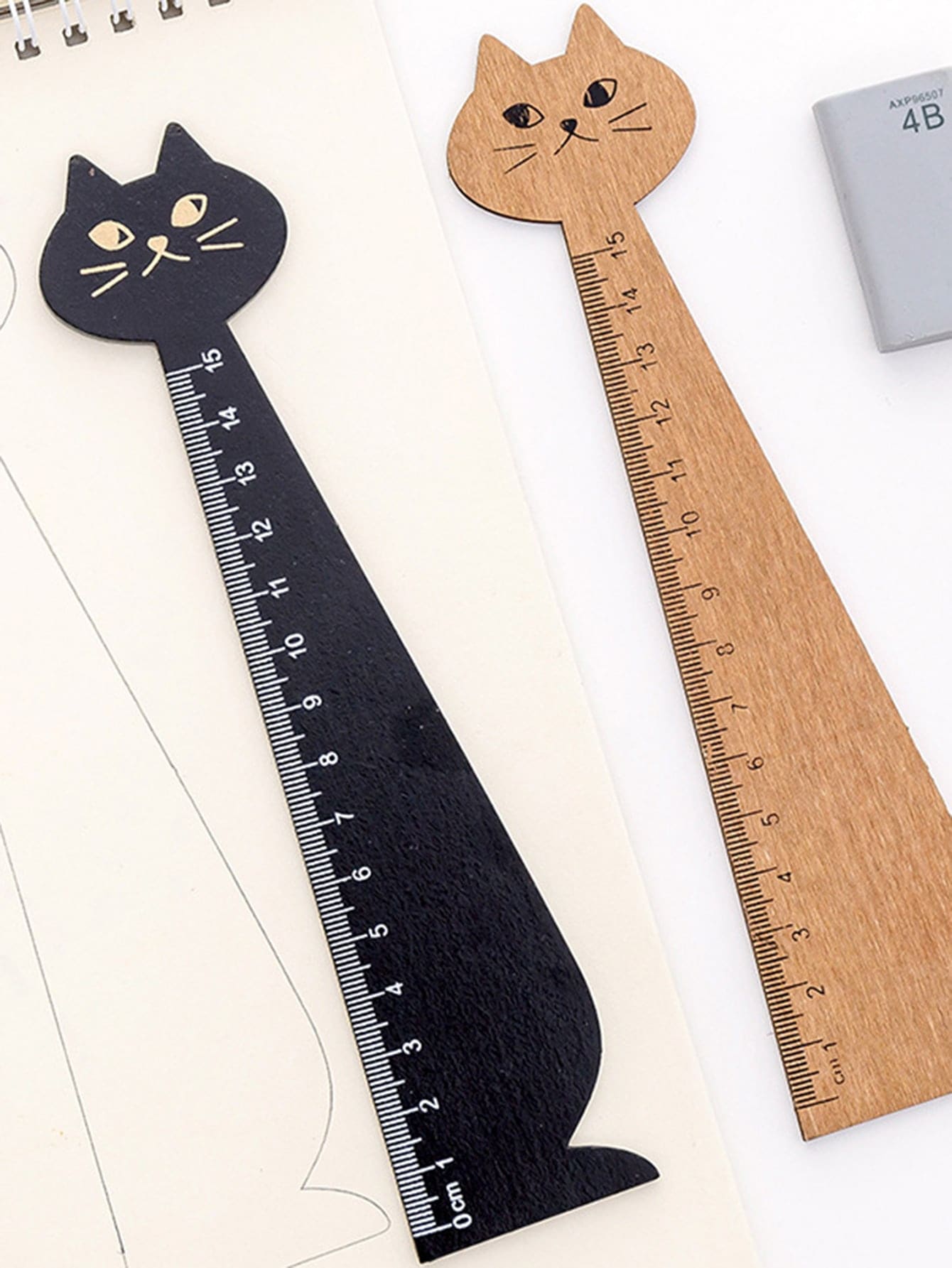 1pc Cat Shaped Random Ruler,Rulers - Multicolor - View 1