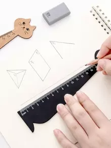 1pc Cat Shaped Random Ruler,Rulers - Multicolor - View 2