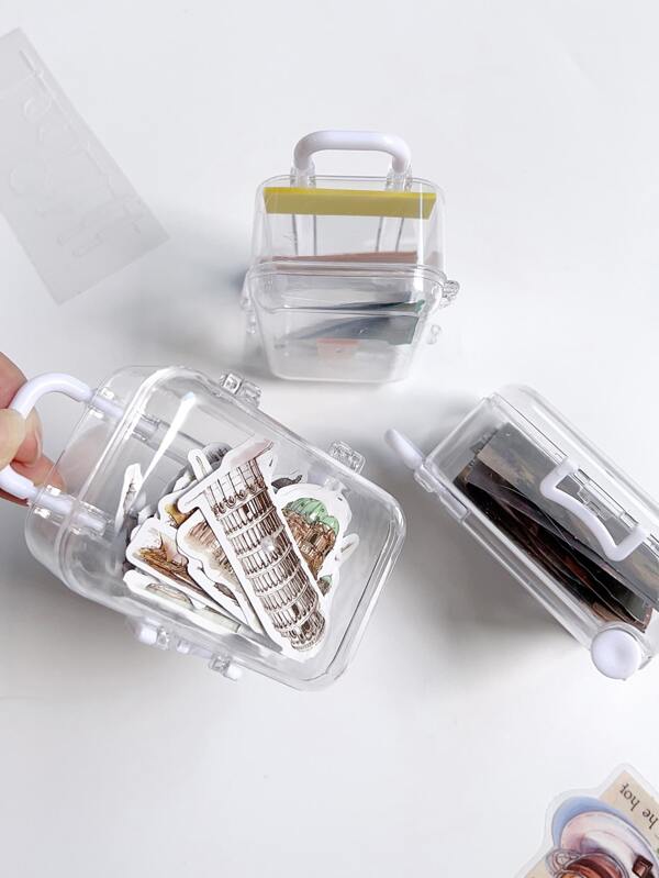 1pc Suitcase Shaped Stationery Storage Box SHEIN USA