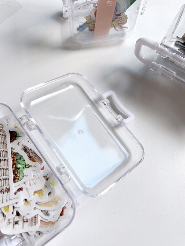 1pc Suitcase Shaped Stationery Storage Box SHEIN USA