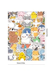 50入組卡通圖案貼紙 - 彩色 - 查看 4