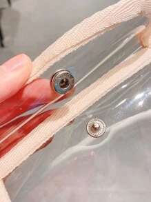 1入組迷你透明文件袋 - 無色 - 查看 2