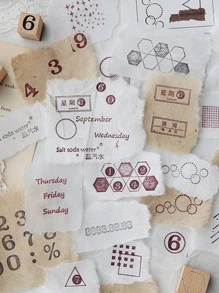 30 tờ giấy chất liệu cổ điển - Nhiều màu - Xem 5