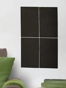 1pc Plain Chalkboard Adhesive Wallpaper - Black - View 2