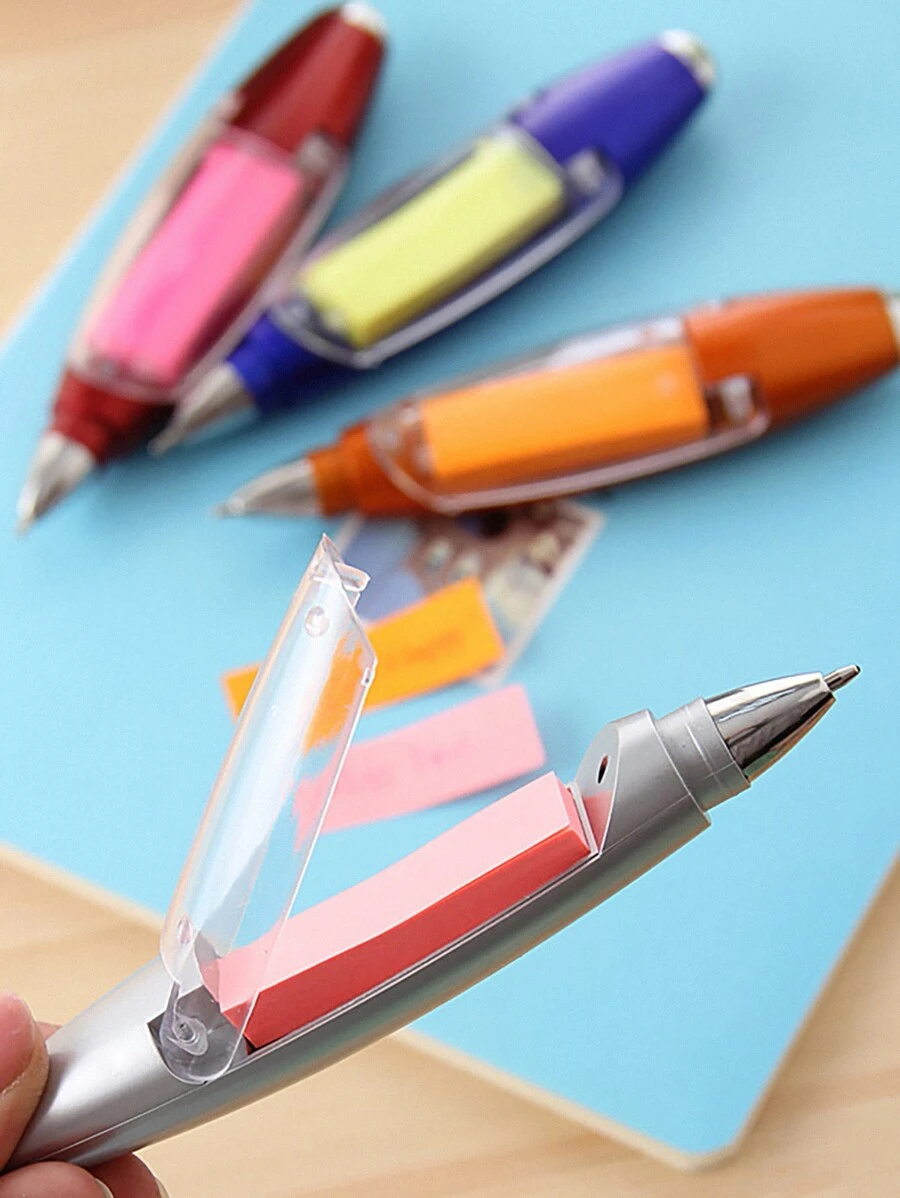 1pc Random Color Ballpoint Pen - Multicolor - View 1