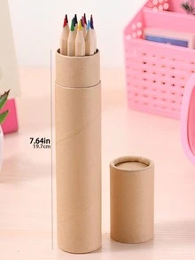 12 piezas madera de colores lápiz - Multicolor - Ver 5