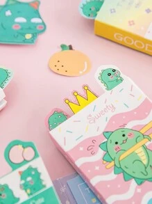 1pc Unicorn Print Random Sticky Note - Multicolor - View 7