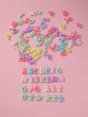 100入組DIY字母墜飾