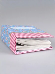 1 adet Çiçek Desenli Rastgele Renkli Fotoğraf Albümü - Çok renkli - Görünüm 4