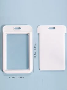 1 pieza Tarjetero minimalista - Blanco - Ver 4