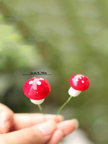 15pcs Mushroom Shaped Decorative Garden Stake - Multicolor - View 4