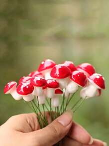 15pcs Mushroom Shaped Decorative Garden Stake - Multicolor - View 5