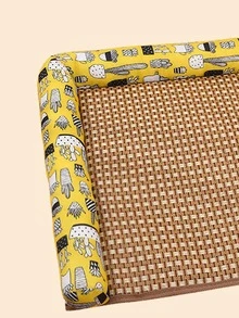 1pc Plant Print Pet Crate Mat - Multicolor - View 4