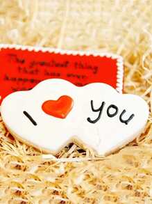 1 Molde Doble Con Forma De Corazón, Cortador De Galletas De Acero Inoxidable Plateado Para Hornear - Plateado - Ver 2