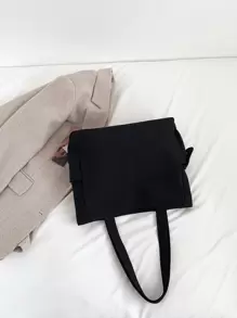 Bolso de compras con parche de letra y monedero Bolso escolar para graduados, adolescentes, estudiantes de primer año, segundo año, tercer año y cuarto año de universidad, escuela secundaria y universidad, perfecto para exteriores, viajes y regreso a la escuela. Bolso escolar, gran capacidad, clásico casual, portátil, adecuado para adolescentes, mujeres y estudiantes universitarios, perfecto para volver a la escuela, compras, escuela secundaria, universidad