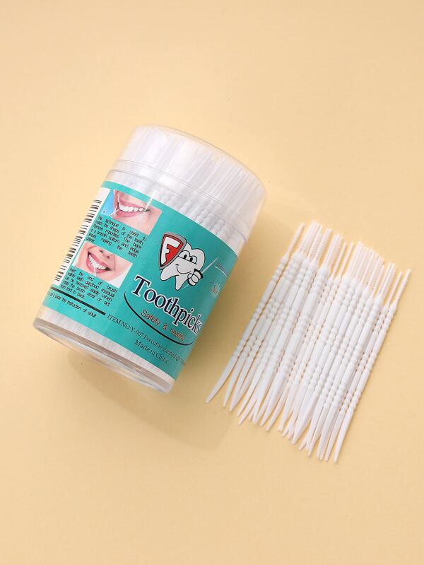 Healthy Gums Toothpicks, 250pcs Plastic Double Deeply Clean