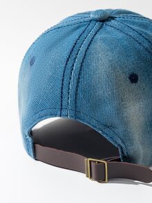 Heart & Slogan Embroidered Baseball Cap - Multicolor - View 2