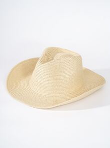 Mũ rơm rắn - Màu be - Xem 1